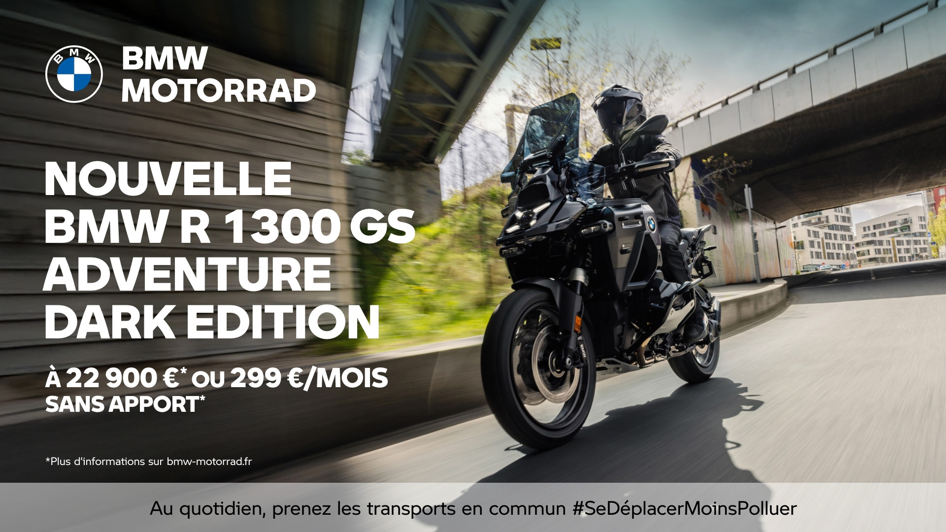 BMW R 1300 GS Adventure Dark Edition : l’aventure en version intense