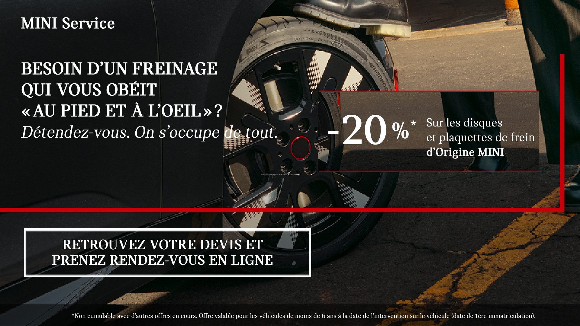 -20 % sur les disques et plaquettes d'Origine MINI à Chartres et Dreux