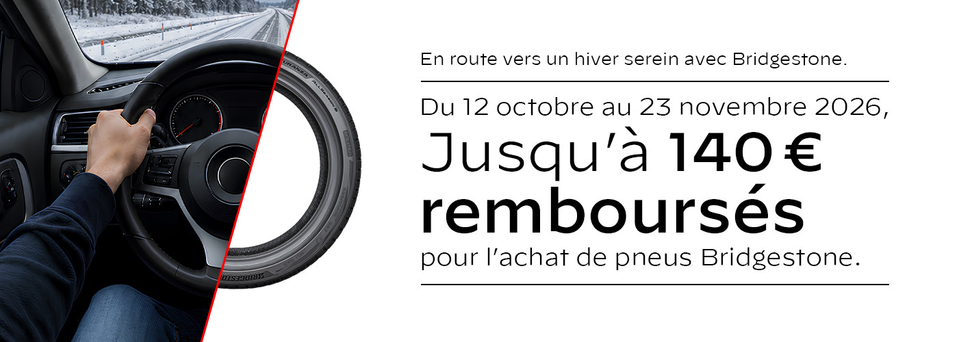 Offre pneus Bridgestone : profitez de pneus à prix coûtant et de la pose offerte !
