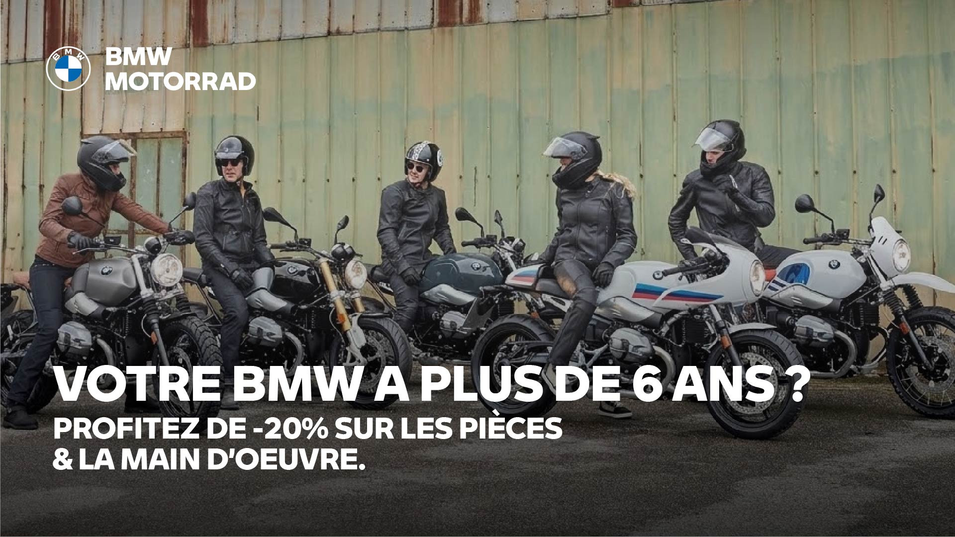 Avantage 6+ : 20 % de remise sur l'entretien de votre BMW Motorrad