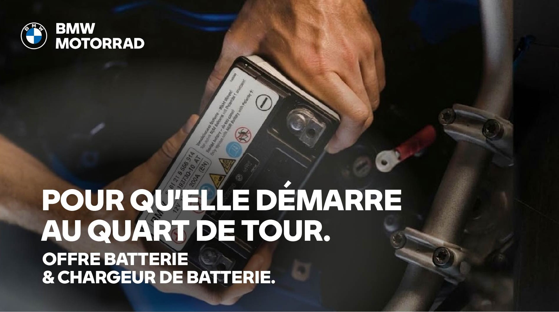 Batterie moto BMW Motorrad : 20 % de remise sur le remplacement et les chargeurs